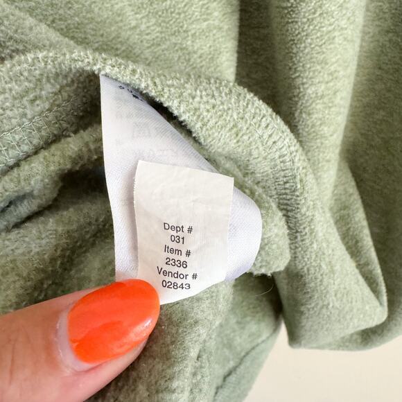 Eddie Bauer Green Fleece Pullover Half Zip Sweatshirt - 3X - Picture 6 of 8